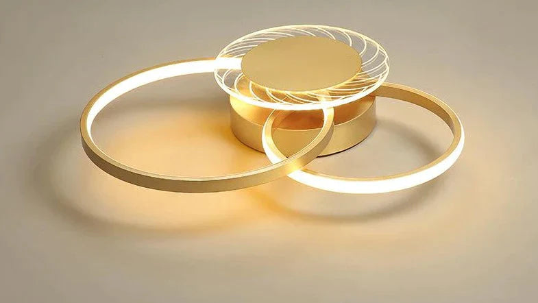 New Luxury Gold Light In The Bedroom Ceiling Lamp 3 Warm Light