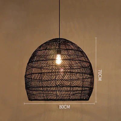 Restaurant Tatami Bedroom Study Lamp Garden B&amp;B Led Living Room Rattan Chandelier Pendant