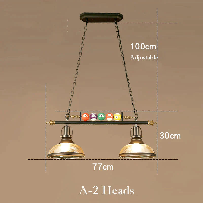 American Retro Chandelier Decoration Creative Personality Nostalgic Lamps A - 2 Heads Pendant