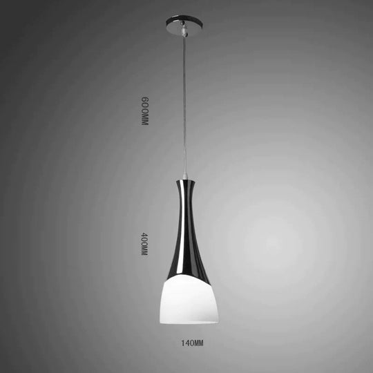 Simple Restaurant Chandelier Glass I - Shaped 3 Heads Pendant