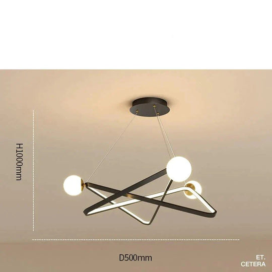 Dining Room Chandelier Creative Personality Art Nordic Led Living Lighting Post - Modern Designer