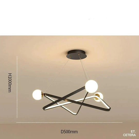 Dining Room Chandelier Creative Personality Art Nordic Led Living Lighting Post - Modern Designer
