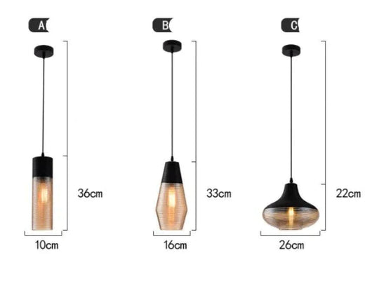 Nordic Restaurant Chandelier Creative Art Personality Modern Minimalist Coffee Shop Glass Pendant