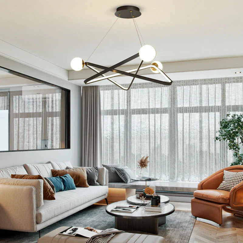 Dining Room Chandelier Creative Personality Art Nordic Led Living Lighting Post - Modern Designer