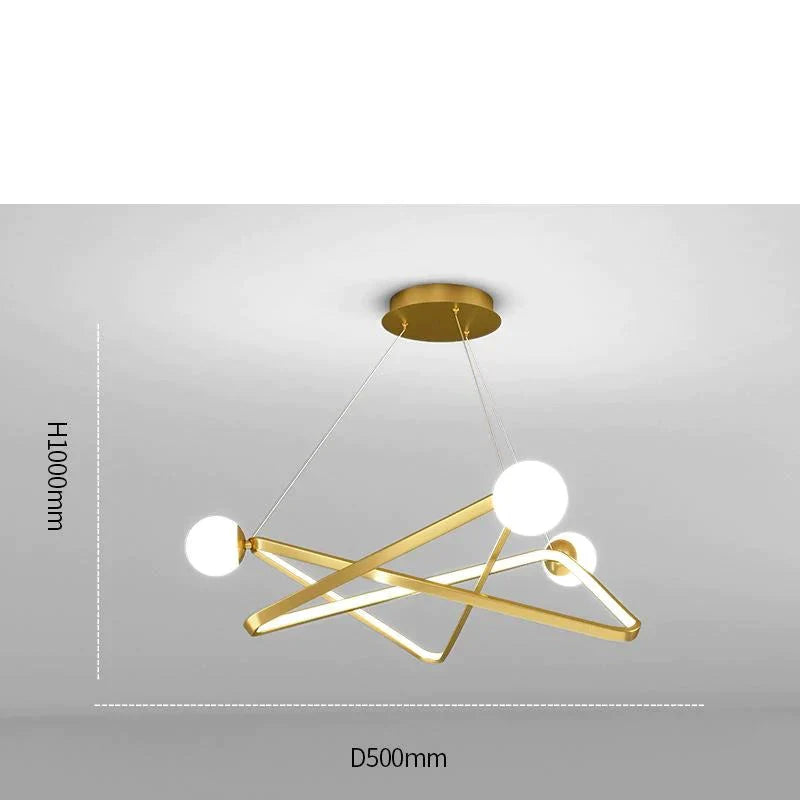 Dining Room Chandelier Creative Personality Art Nordic Led Living Lighting Post - Modern Designer