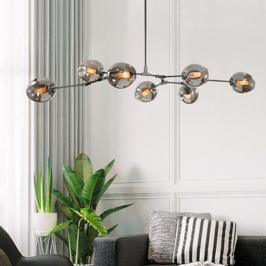 Elegant Glass Molecular Pendant Chandelier For Living Room Decor Lighting