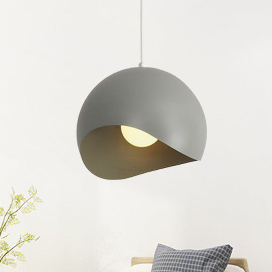 Caterina - Nordic Style Waveforms Dome Pendant Lamp 8/12 W 1 Head For Living