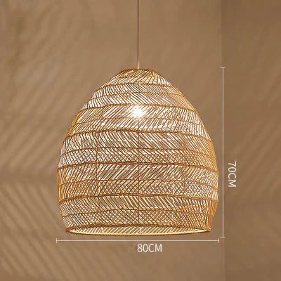Restaurant Tatami Bedroom Study Lamp Garden B&amp;B Led Living Room Rattan Chandelier Pendant