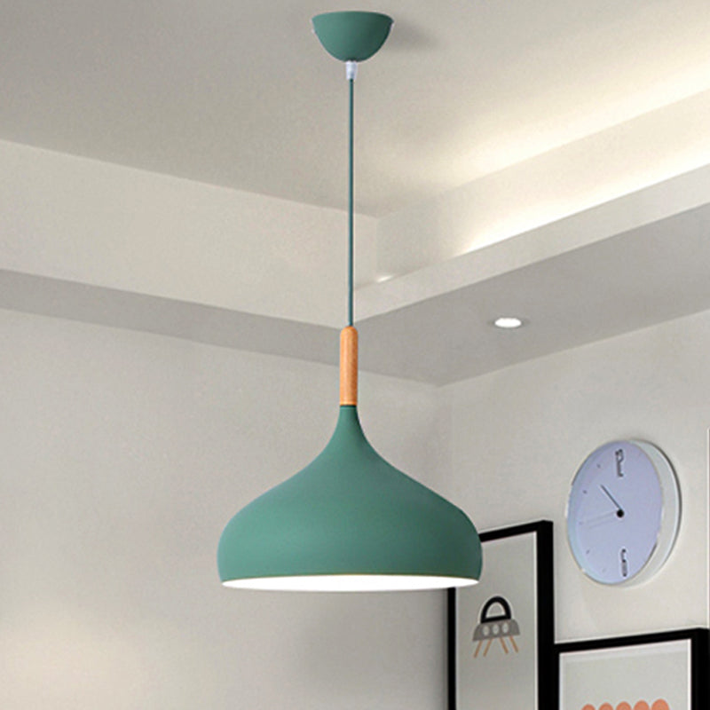 Scarlett - Nordic 9.5/12.5/14W Teardrop Pendant Lighting In Style Metal 1 Light Black/White/Gold