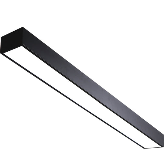 Minimalistic Office Glow: Pole - Shaped Led Metal Flush Mount Ceiling Light