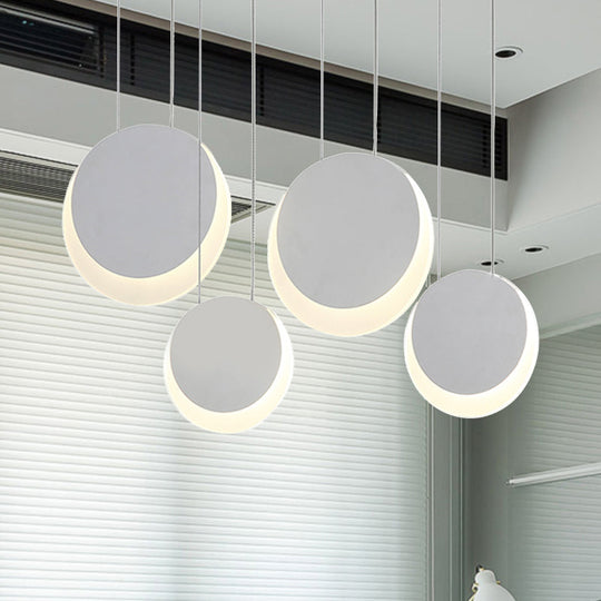Anna - Moon Shaped Pendant Nordic Metal 3/4/5 Lights Cluster Light