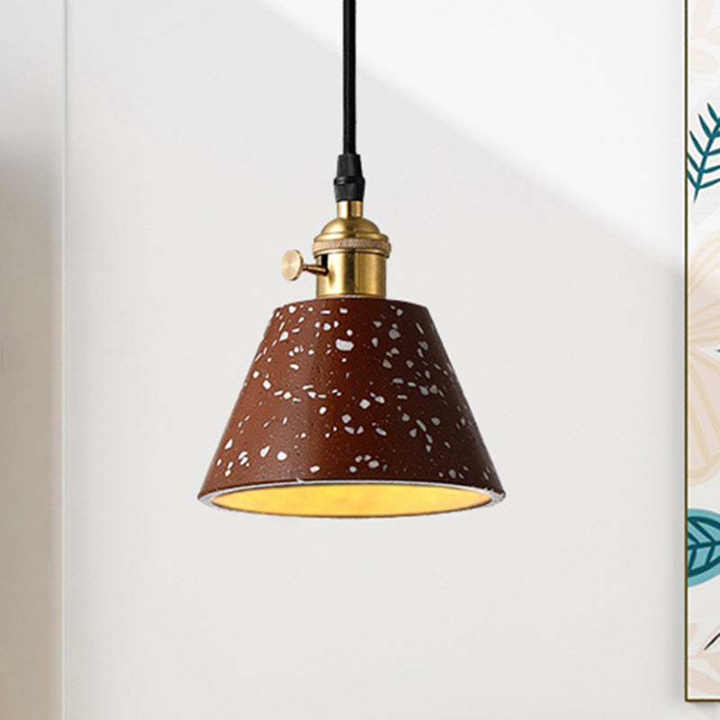 Vera - Nordic Style Black/Blue/Green Cone Concrete Pendant Lighting