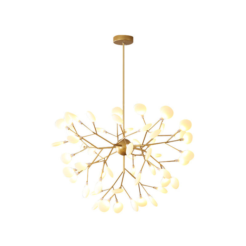 Ocã©Ane - Firefly Chandelier Pendant Light Modern Style Acrylic Living Room Led Hanging In Gold