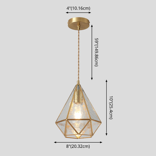 Corinne - Tiffany Suspended Lighting Fixture Style Shaded Glass Hanging Pendant With Brass Canopy