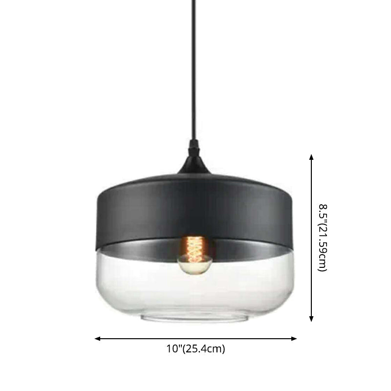 Emma - Retro Industrial Style Glass Pendant Ceiling Lights For Restaurant