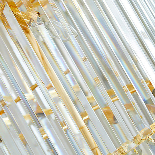 12 Heads Crystal Rod Pendant Chandelier For Staircase Living Room Lighting 15 To 19 Inch