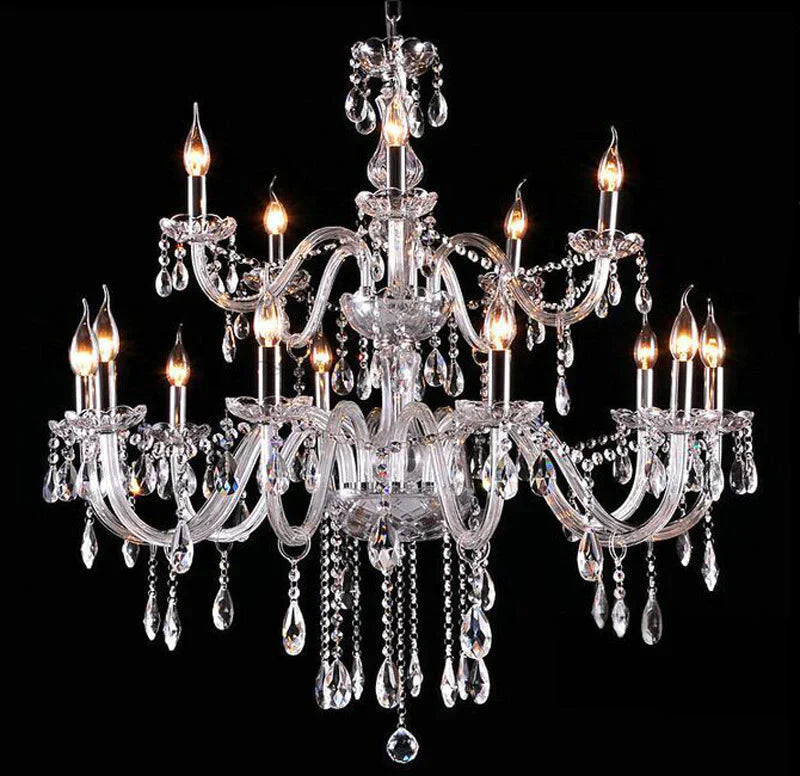 Bedroom Living Room Lamp Hotel European - Style Crystal Restaurant Chandelier Creative Lamps Pendant