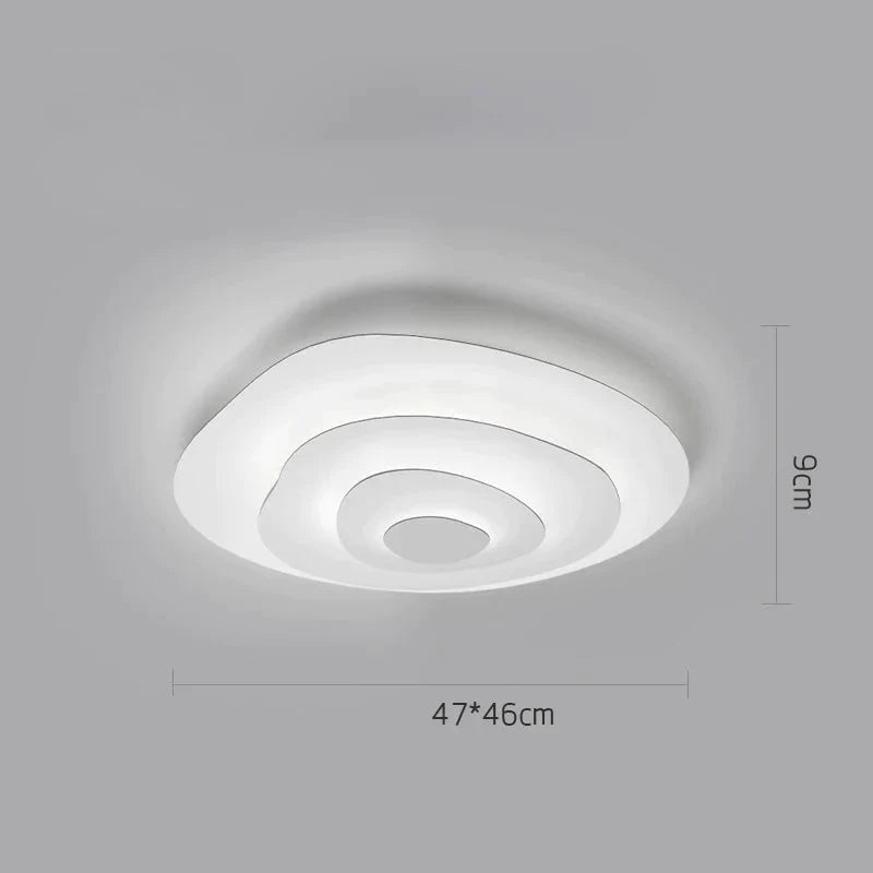 Nordic Living Room Lamp Modern Simple Design Sense Creative Geometry Master Bedroom Ripple Ceiling