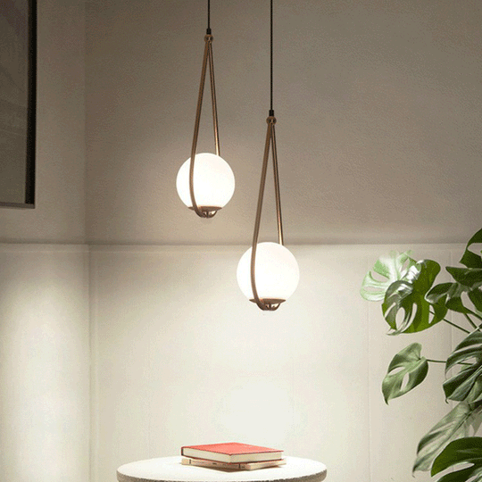 Viviana - Metal Teardrop Hanging Ceiling Light Minimalism 1 Bulb Brass Finish Drop Pendant With