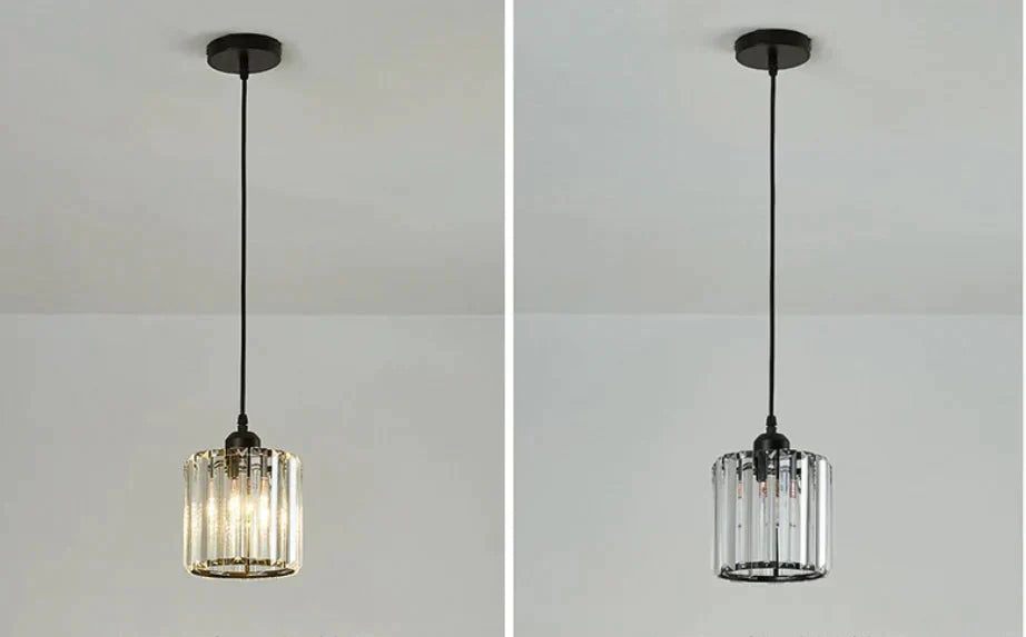 Nordic Led Pendant Lights Crystal Industrial Light For Bar Dining Table Bedroom Modern Living Room