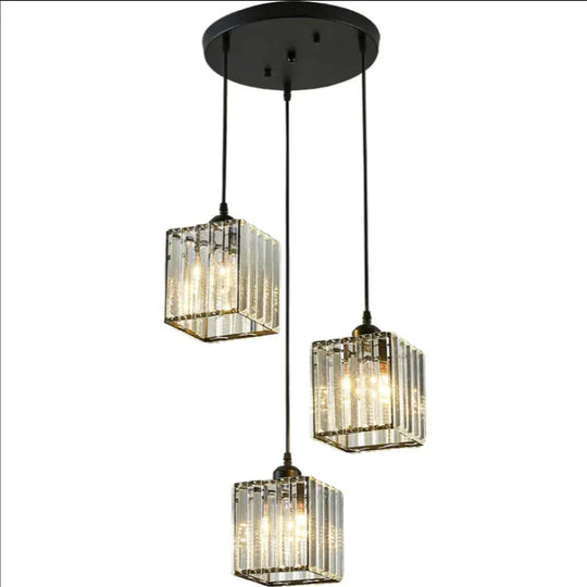 Nordic Led Pendant Lights Crystal Industrial Light For Bar Dining Table Bedroom Modern Living Room
