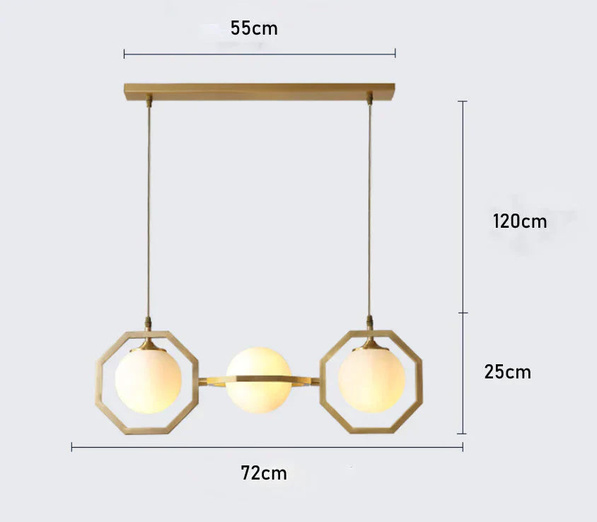Nordic Copper Restaurant Cafe Hotel Chandelier / Without Light Source Pendant