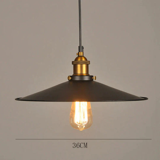 Northern European And American Style Rural Retro Industrial Bar Light Bulb Restaurant Small Black