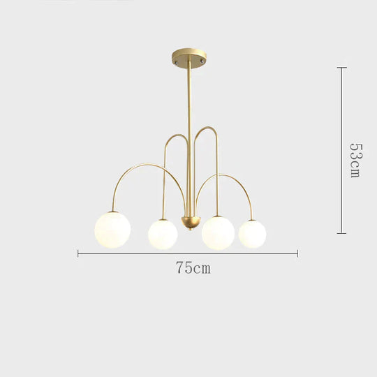 Chandelier Living Room Lamp Simple Modern Atmosphere Bedroom Light Luxury Style Restaurant Creative