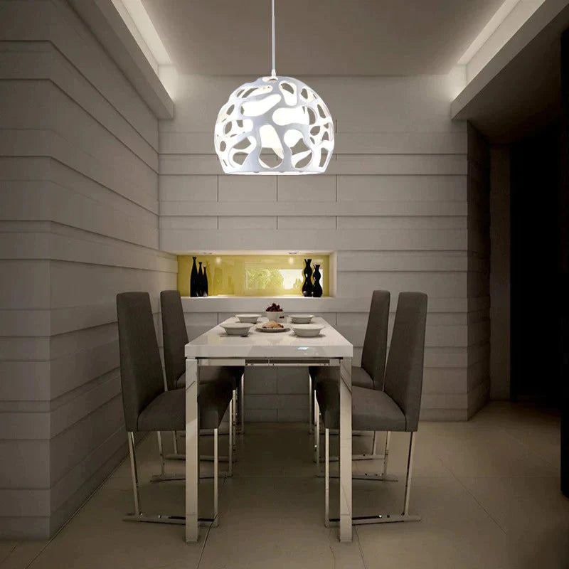 Creative Round Chandelier With Hollow Feet Pendant