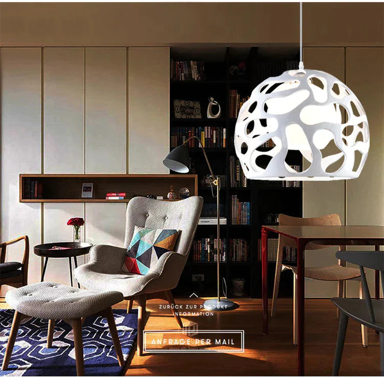 Creative Round Chandelier With Hollow Feet As Show / White Pendant