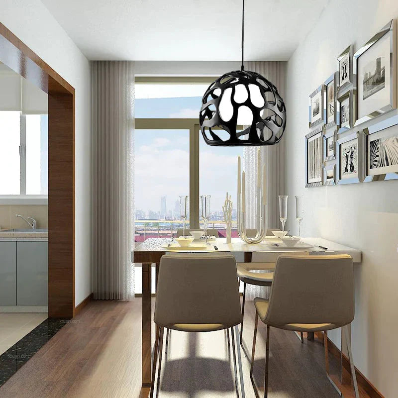 Creative Round Chandelier With Hollow Feet Pendant
