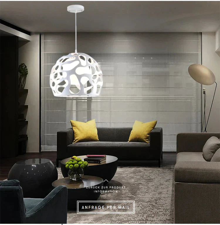 Creative Round Chandelier With Hollow Feet Pendant