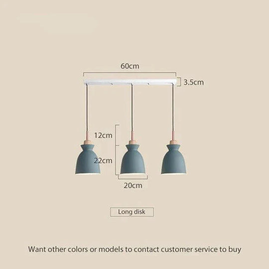 Pendant Lights Nordic Personality Art Creative Macaron Restaurant Living Room Bedroom Office Solid