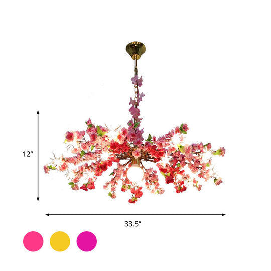 Greta - 16 - Head Industrial Bloom Hanging Chandelier 16 Heads Metal Led Down Lighting Pendant In