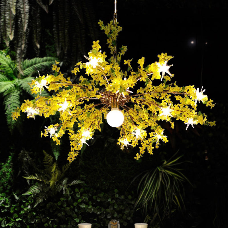 Greta - 16 - Head Industrial Bloom Hanging Chandelier 16 Heads Metal Led Down Lighting Pendant In
