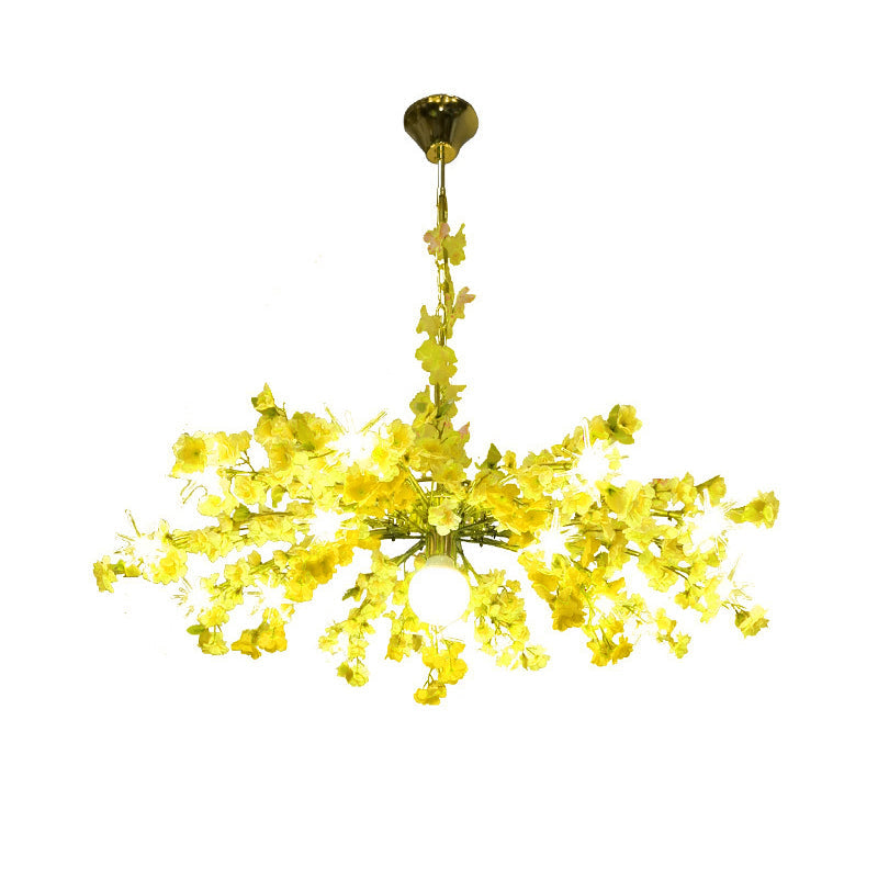 Greta - 16 - Head Industrial Bloom Hanging Chandelier 16 Heads Metal Led Down Lighting Pendant In