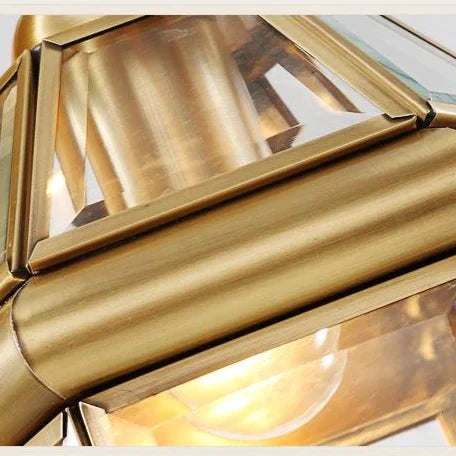 Copper Lamp European Restaurant Bar Chandelier Small Corridor Porch Balcony Pendant