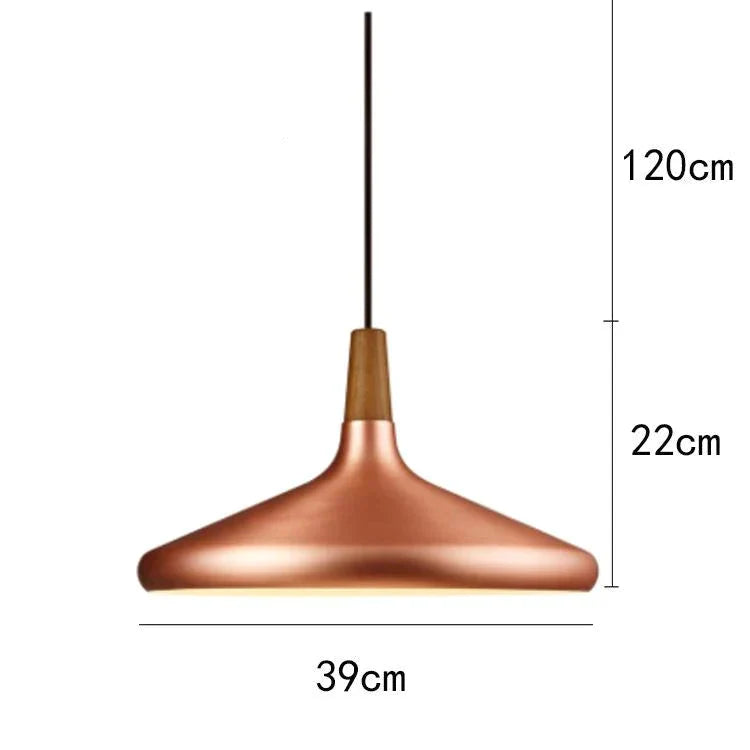 Brushed Gold/Silver Modern Pendant Lights Industrial Kitchen Lamp Shade Light For Dining Room