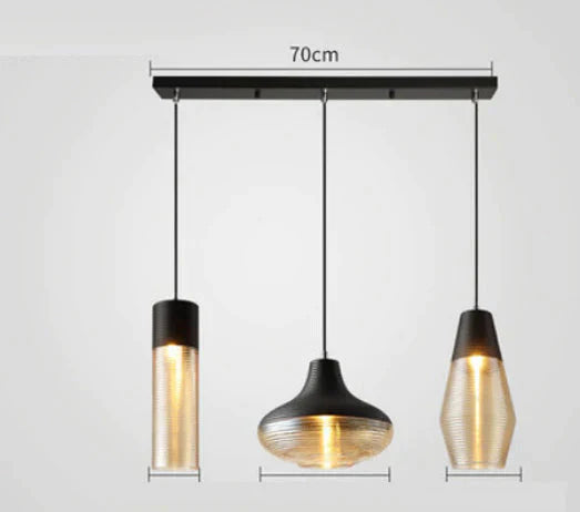 Nordic Restaurant Chandelier Creative Art Personality Modern Minimalist Coffee Shop Glass Abc -