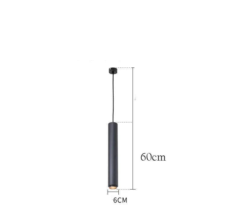 Spotlight Ed Adjustable Suspension Lamp Nordic Creative Chandelier Black / L 60Cm Tri - Color Light