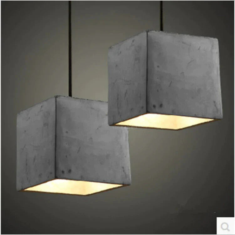 Retro Industrial Creative Cafe Bar Table Bedroom Personalized Restaurant Cement Chandelier Pendant