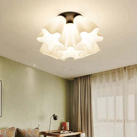 Simple Flower Ceiling Lamp Living Room Bedroom Atmosphere Fashion Restaurant Lighting Creative