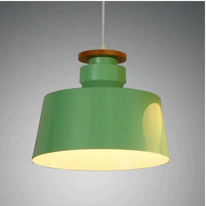 Nordic Color Candy Chandelier Modern Creative Bedroom Bedside Coffee Restaurant Solid Wood Green