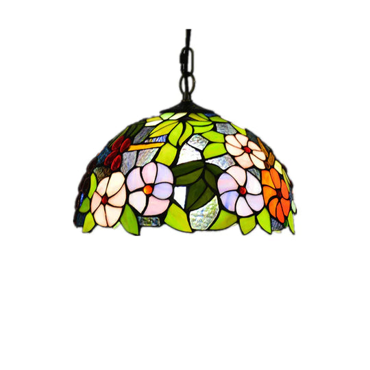 European Creative New 16 Inch Grape Led Glass Chandelier Pendant