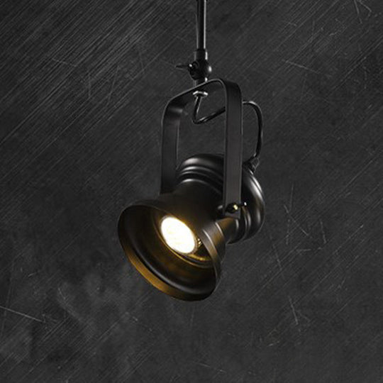 Industrial Style Semi Flush Mount Light Fixture 1 - Light Metal Camera Spotlight Mount Lamp In