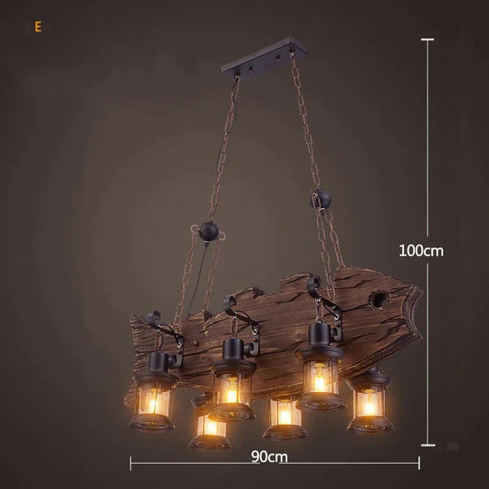 Industrial Wind Chandeliers American Country Restaurant Chandelier Creative Lights E Pendant