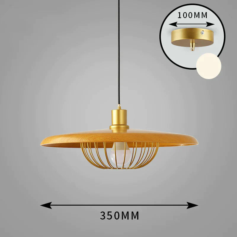 Simple Nordic Single Head Chandelier Personalized Bar Restaurant Bedroom Lamp Coffee Shop Hat