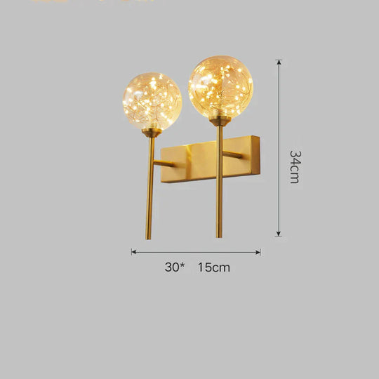 All Copper Creative Sky Star Led Lamp Ceiling