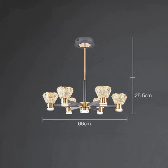 Modern Luxury Crystal Chandelier New Nordic Online Celebrity Creative Personality Pendant