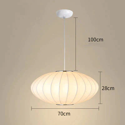 Cloth Lantern Ball Single Chandelier Homestay Dia70Cm / Warm Light Pendant